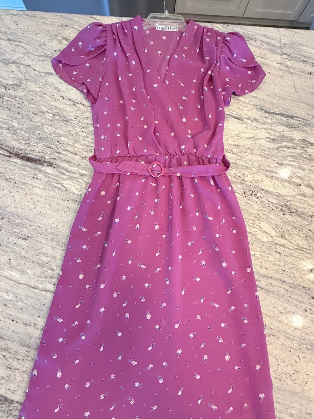 Alison peters vintage purple long dress Vtg